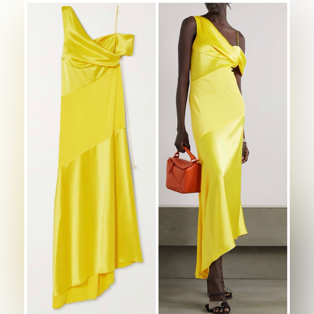 ワンピース Loewe Silk and wool crepe dress 65e7d1fd81078aad2d5c4c38.jpg